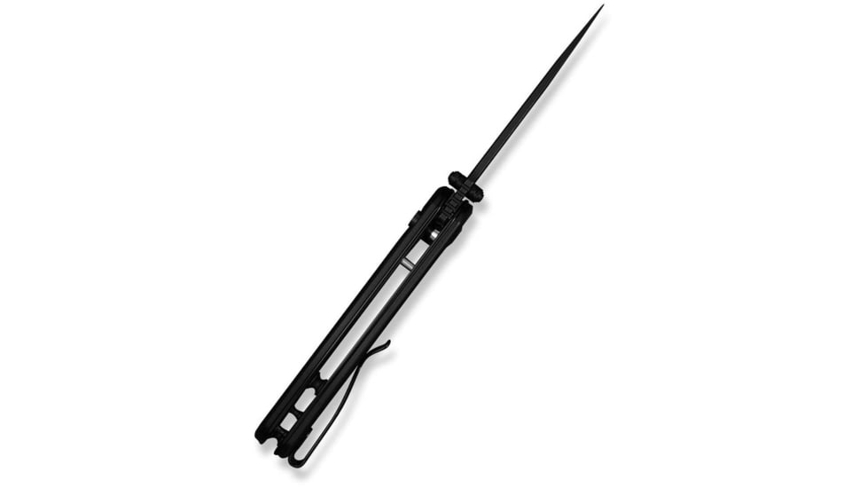 CIVIVI Triptych Flipper &amp; Thumb Stud &amp; Button Lock Knife Black G10 Handle 2.97inch Black Stonewashed 14c28n Blade - C23085B-1