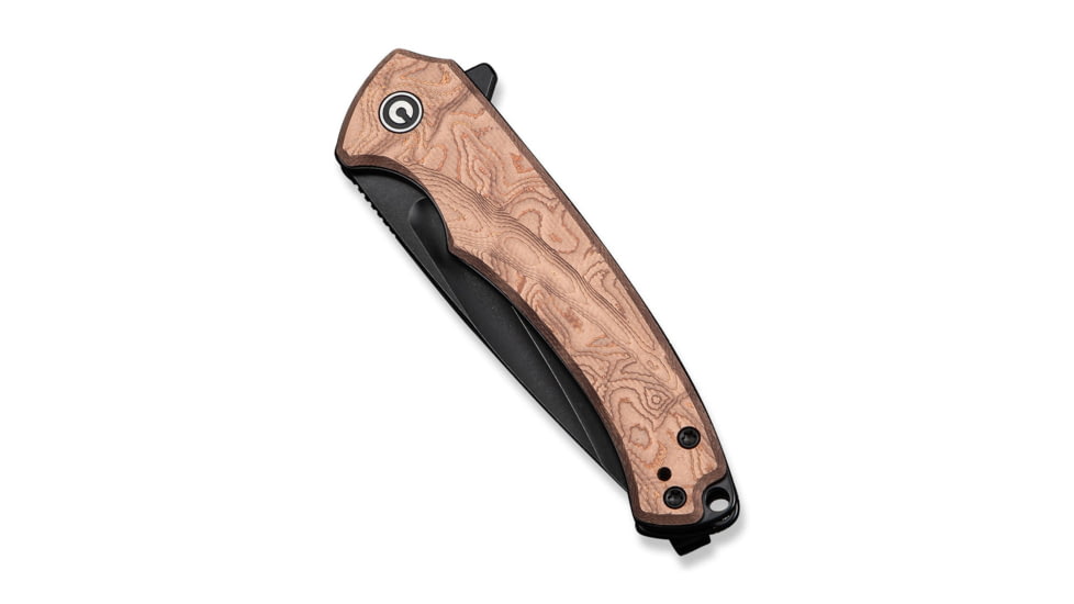 CIVIVI Voidflare Folding Knife, 2.92 in, 14C28N, Drop Point Blade, Copper G10/Copper Foil Handle, C24040-3