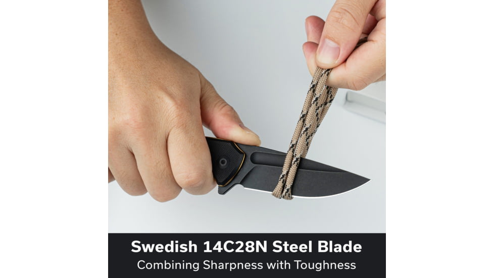 CIVIVI Voidflare Tactical Folding Knife - Model C24040-1 - Lightweight 14c28n Steel Blade With G10 Handle