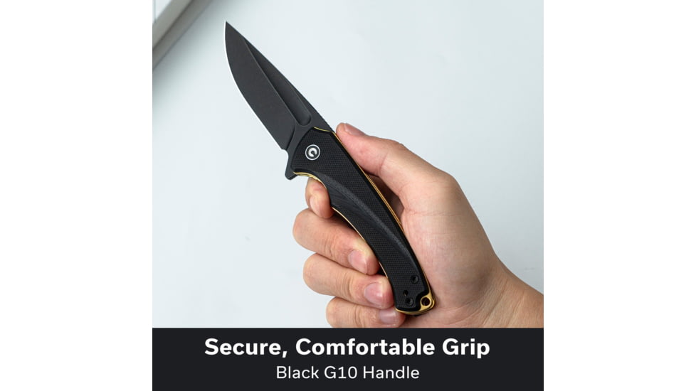 CIVIVI Voidflare Tactical Folding Knife - Model C24040-1 - Lightweight 14c28n Steel Blade With G10 Handle
