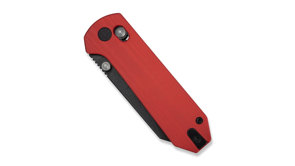 CIVIVI Yonder Thumb Stud &amp; Crossbar Lock Knife Red G10 Handle 2.88inch Black Stonewashed 14c28n Blade