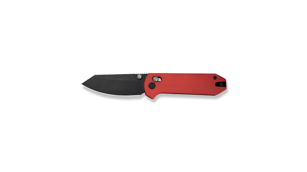 CIVIVI Yonder Thumb Stud &amp; Crossbar Lock Knife Red G10 Handle 2.88inch Black Stonewashed 14c28n Blade