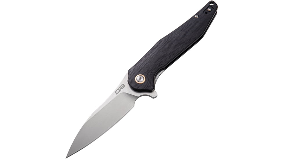 CJRB Agave Linerlock Black G10 Folding Knife, 3.75 stonewash finish D2 tool steel blade, Black G10 handle, J1911-BKC