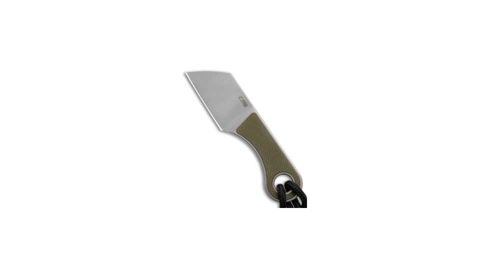Cjrb CJRB Chip Cleaver Fixed Blade Knife Green G-10 1.2" Satin AR-RPM9 J1939-GN, Green, AR-RPM9, adult, BHQ-201644