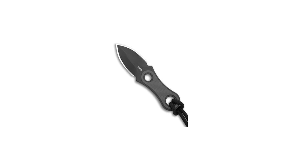 Cjrb CJRB Knap Fixed Blade Knife Carbon Fiber 1.2" Black PVD, Black, AR-RPM9, adult, BHQ-203102