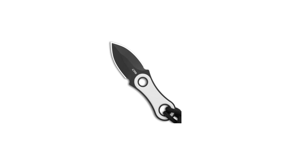 Cjrb CJRB Knap Fixed Blade Knife White G-10 1.2" Black PVD, White, AR-RPM9, adult, BHQ-203104