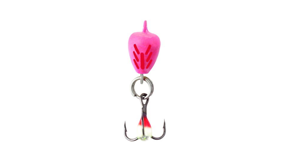 Clam Bomb Spoon, 1/4 Oz, Size 8, Glow Red Tiger, 9459