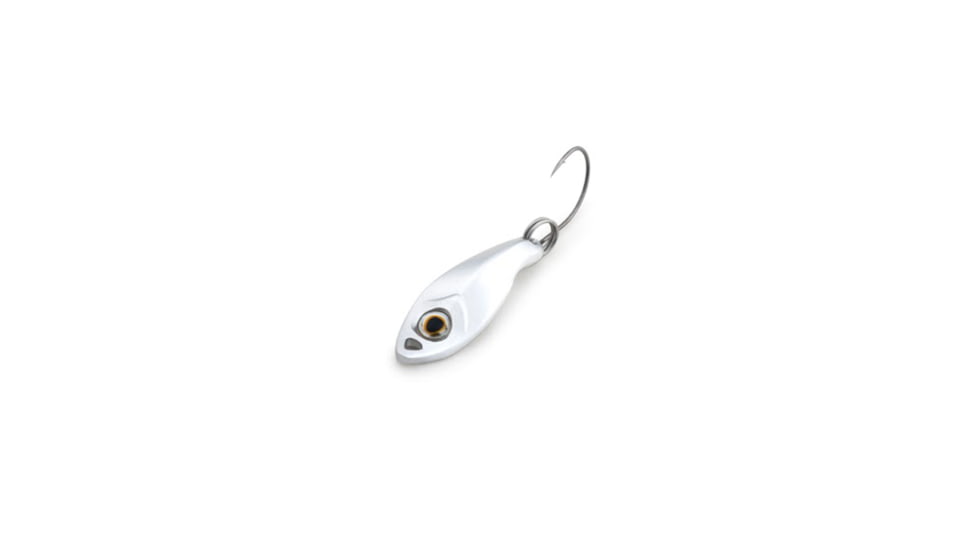 Clam Guppy Flutter Spoon Size 8, 1/50oz, Silver, 110101