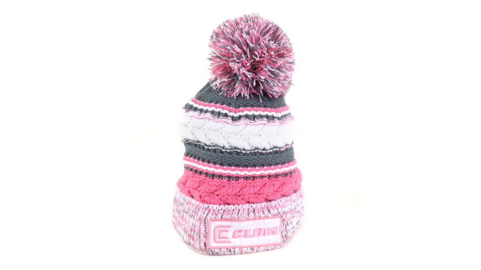 Clam Knit Pom Stocking Hat