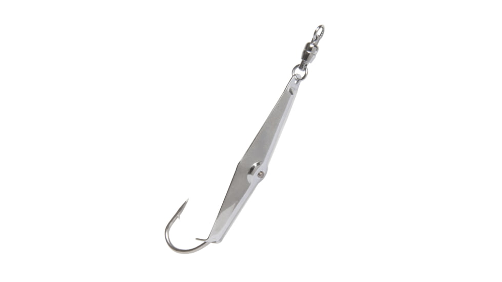 Clarkspoon Spoon Squid #0 with Ball Bearing Swivel, Silver, Size 2, 0BB