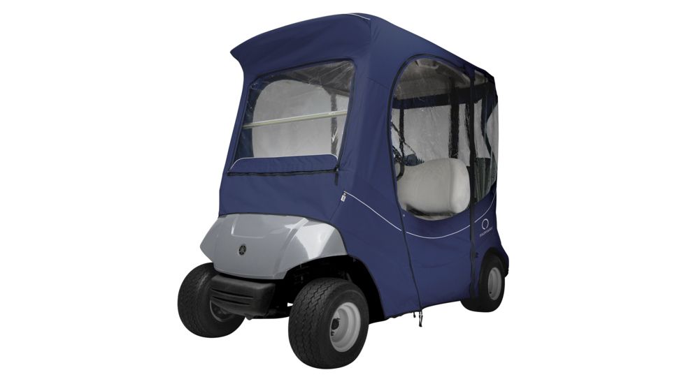 Classic Accessories Fairway FadeSafe Yamaha Golf Cart Enclosure, Navy 4010585