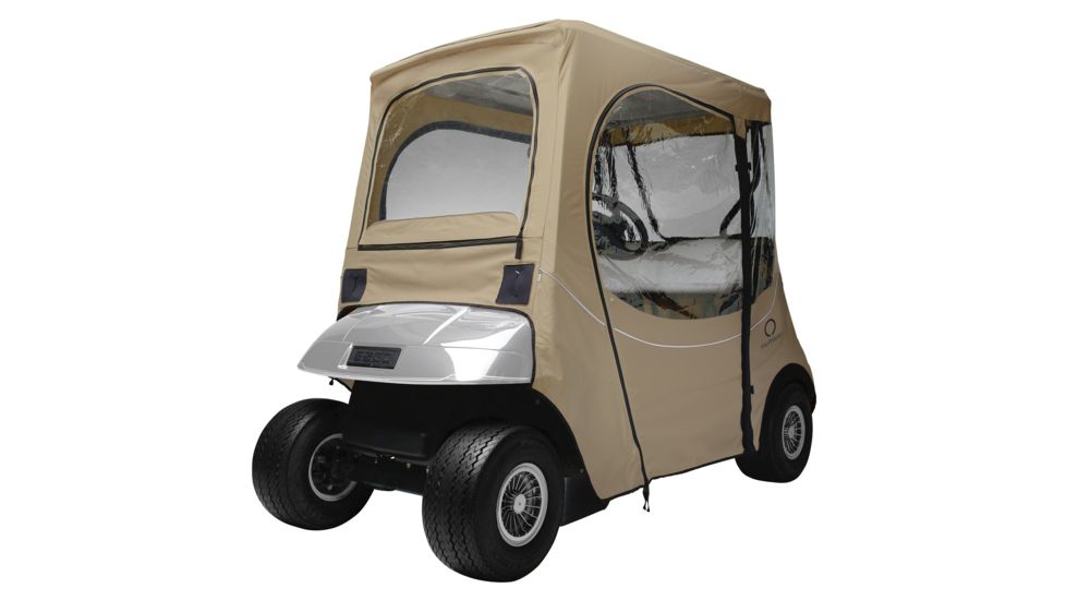 Classic Accessories Fairway Golf Cart FadeSafe E-Z-Go Enclosure, Khaki 4010563