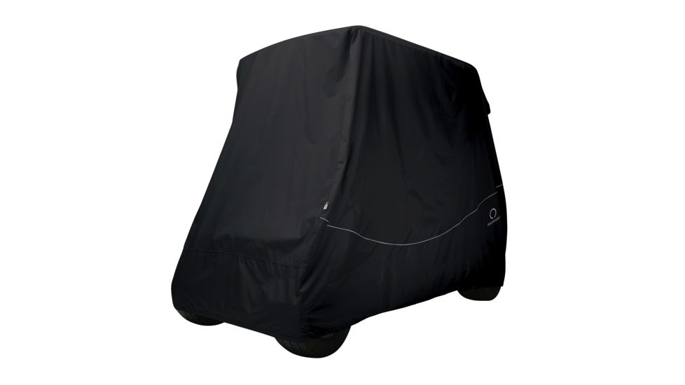 Classic Accessories Fairway Golf Cart Quick-Fit Cover Long Roof, Black 4010578
