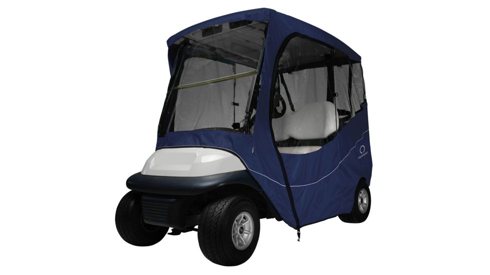 Classic Accessories Fairway Travel Golf Cart Short Roof Enclosure, Navy 4010583
