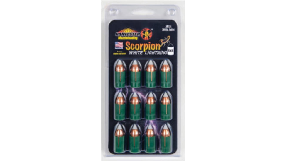 Claybuster Harvester Muzzleloading .50 cal Crushed Rib Sabot 458 Cal. Bullets 50/pk, H14430