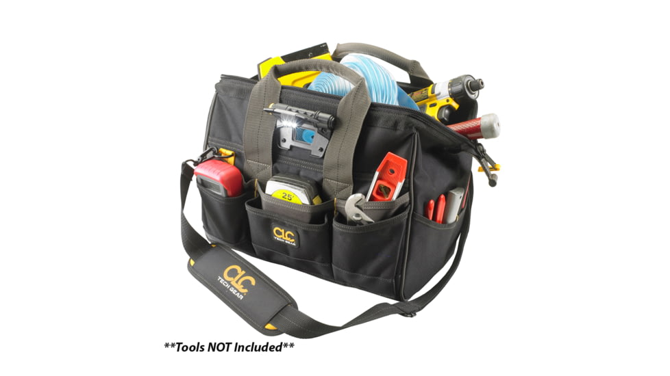 CLC Work Gear Tech Gear LED Lighted 14&quot; Bigmouth Tool Bag L230 46913