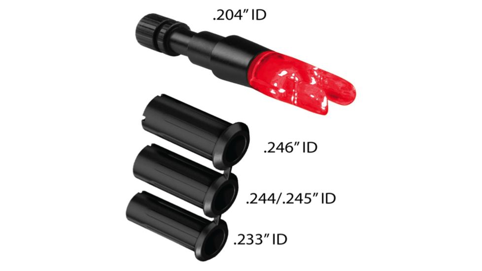 Clean-Shot Contender Universal Lighted Nocks, Red, S Nock, 85-1084