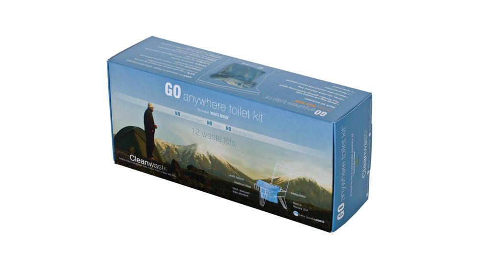Cleanwaste Go Anywhere Waste Kit 100 Pk D007W00