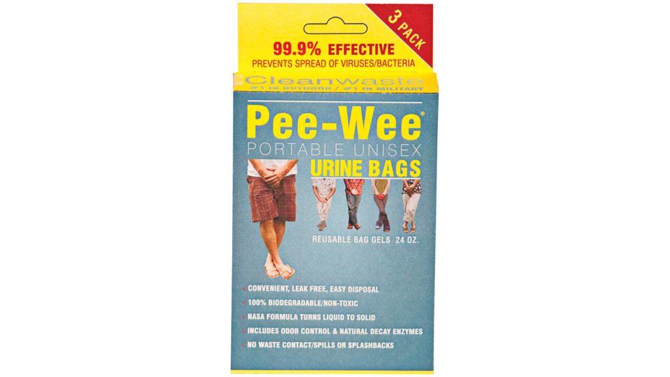 Cleanwaste Pee Wee Urine Bag 3pk D577PW350