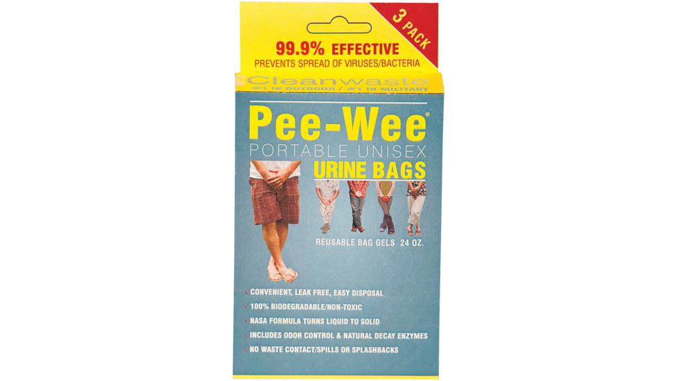 Cleanwaste Pee Wee Urine Bag Singles D604PW1225