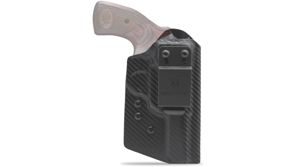 Clip &amp; Carry IWB Kydex Holster for the Kimber K6s 3in, Carbon Fiber Black, Right-Handed, KIK6-3-CF-BLK-R