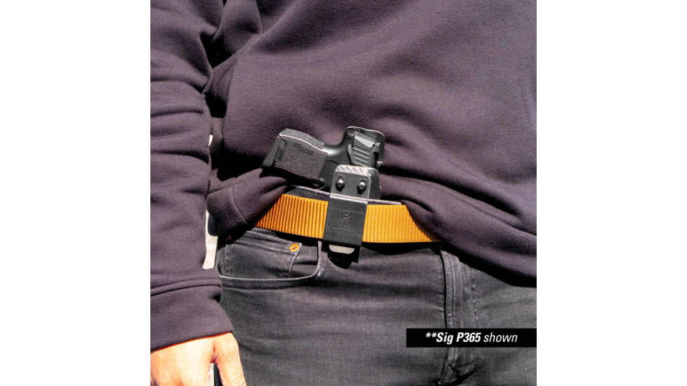 Clip &amp; Carry IWB Kydex Holster for the Sig Sauer P365, Carbon Fiber Black, Right-Handed, SSP365-CF-BLK-R