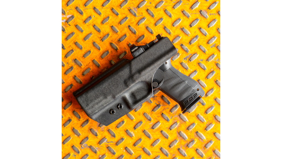 Clip &amp; Carry IWB Kydex Holster for the Walther PDP Compact &amp; Full Size 4in, Black, Left-Handed, WPDP-4-BLK-L