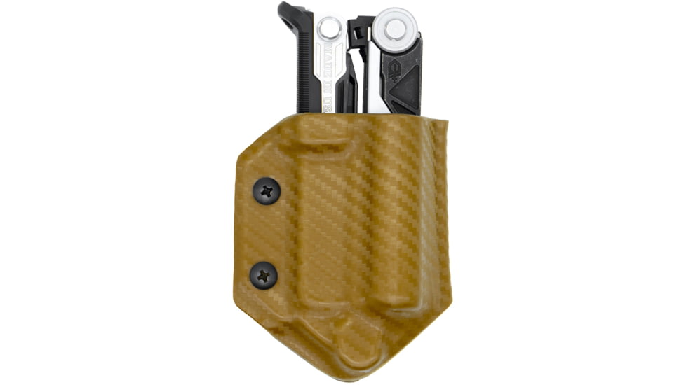 Clip &amp; Carry Kydex Sheath for the Gerber Center-Drive, Carbon Fiber Brown, GCDRIVE-CF-BRN