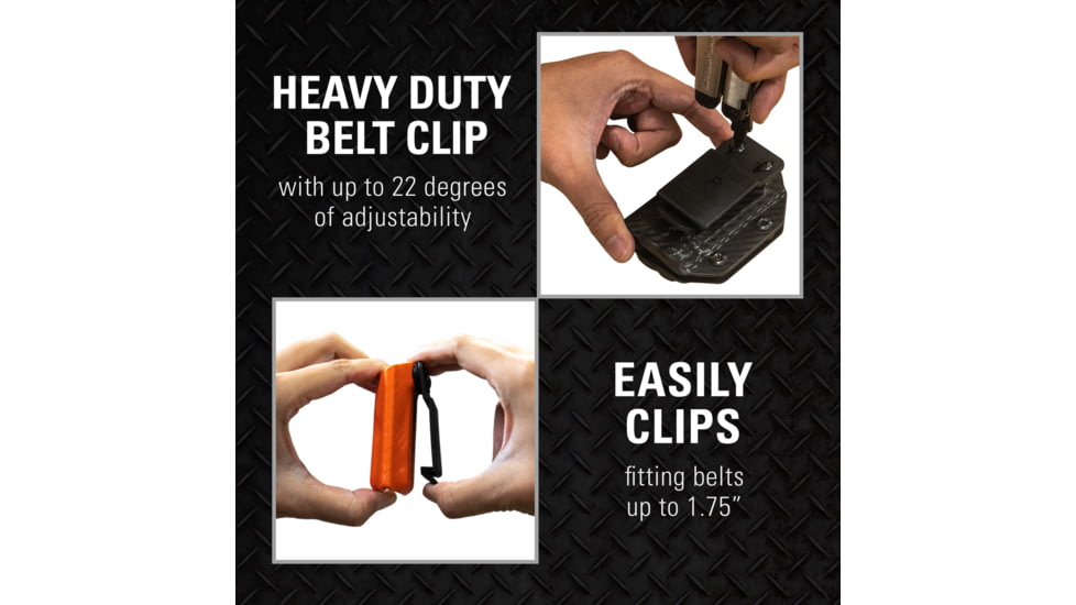 Clip &amp; Carry Kydex Sheath for the Gerber Diesel, Black, GDIESEL-BLK