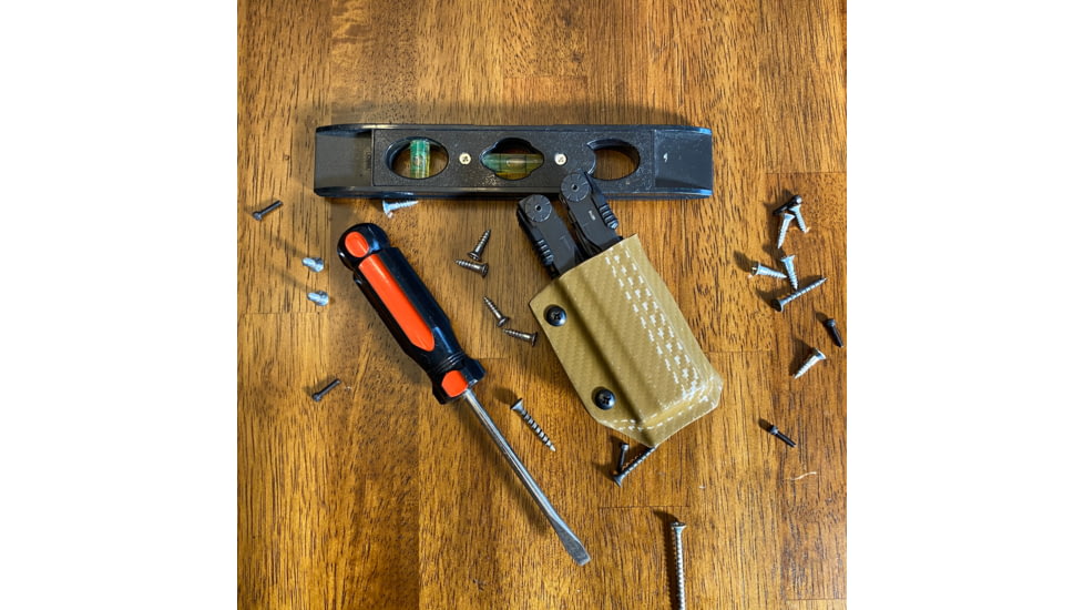 Clip &amp; Carry Kydex Sheath for the Gerber Diesel, Carbon Fiber Brown, GDIESEL-CF-BRN