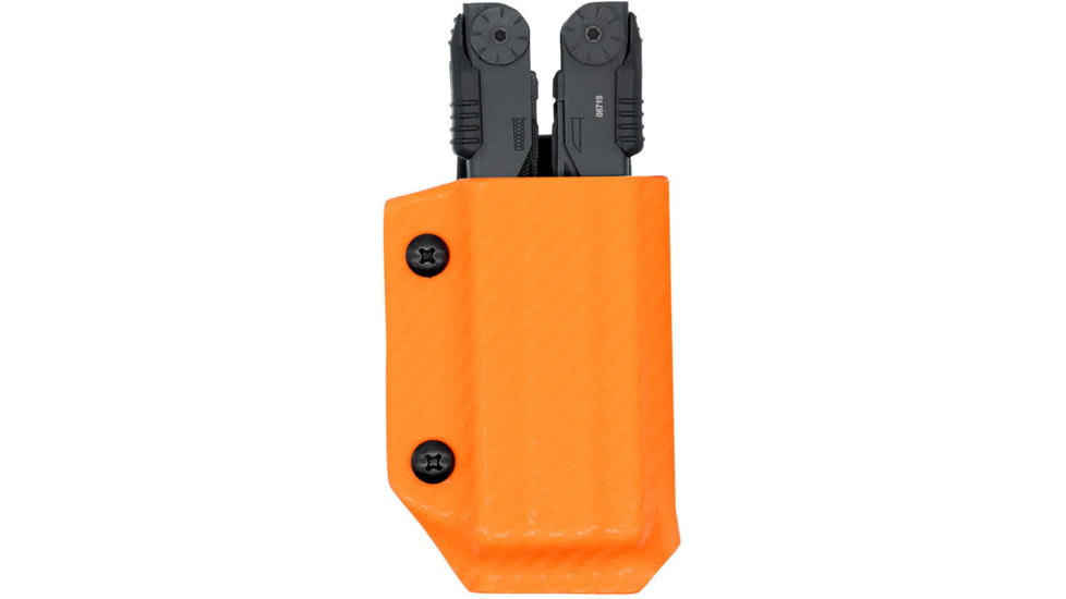 Clip &amp; Carry Kydex Sheath for the Gerber Diesel, Carbon Fiber Orange, GDIESEL-CF-ORNG