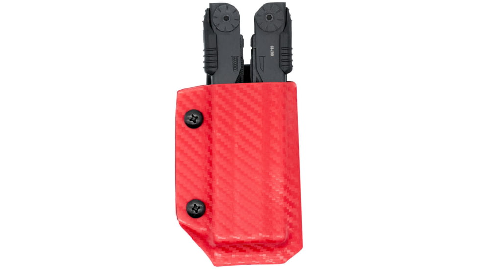 Clip &amp; Carry Kydex Sheath for the Gerber Diesel, Carbon Fiber Red, GDIESEL-CF-RED
