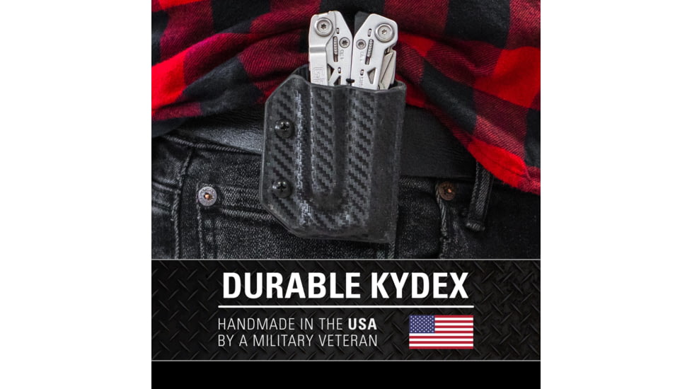 Clip &amp; Carry Kydex Sheath for the Gerber Suspension NXT, Carbon Fiber Black, GSUSP-NXT-CF-BLK
