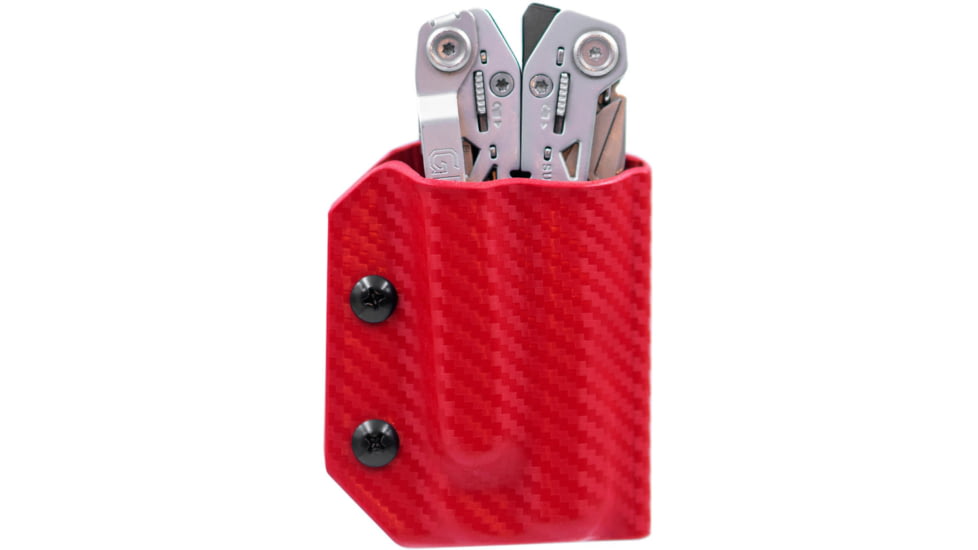 Clip &amp; Carry Kydex Sheath for the Gerber Suspension NXT, Carbon Fiber Red, GSUSP-NXT-CF-RED