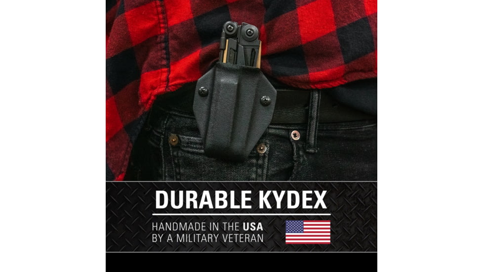 Clip &amp; Carry Kydex Sheath for the Leatherman MUT, Black, LMUT-BLK