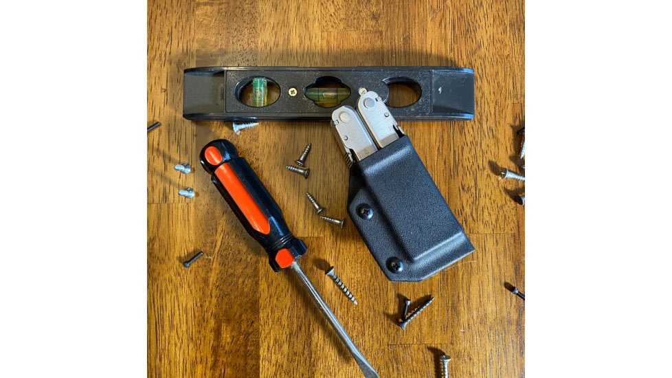 Clip &amp; Carry Kydex Sheath for the Leatherman Supertool 300, Black, LST300-BLK