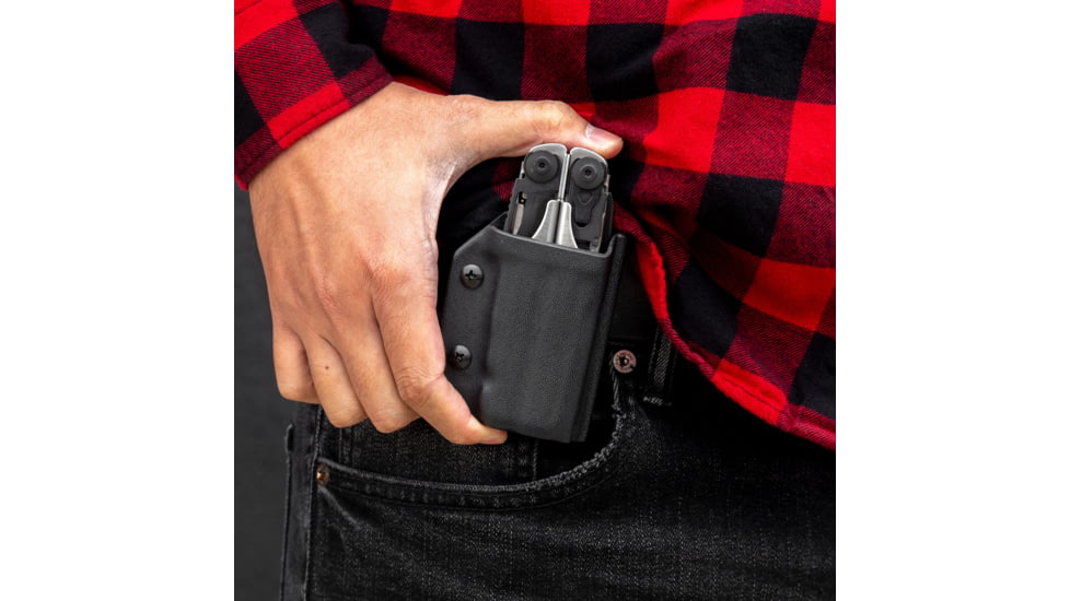 Clip &amp; Carry Kydex Sheath for the Leatherman Surge, Black, LSURGE-BLK