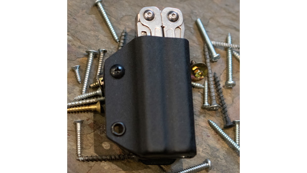 Clip &amp; Carry Kydex Sheath for the Leatherman Wingman, Sidekick, Rebar &amp; Rav, Black, LWING-BLK