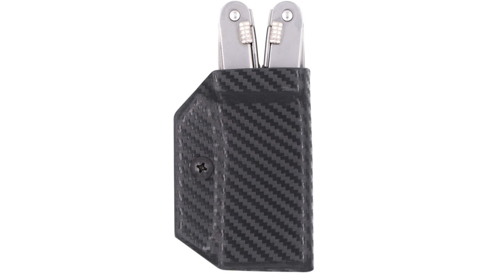 Clip &amp; Carry Kydex Sheath for the Victorinox SPIRIT, Carbon Fiber Black, VSPIRIT-CF-BLK