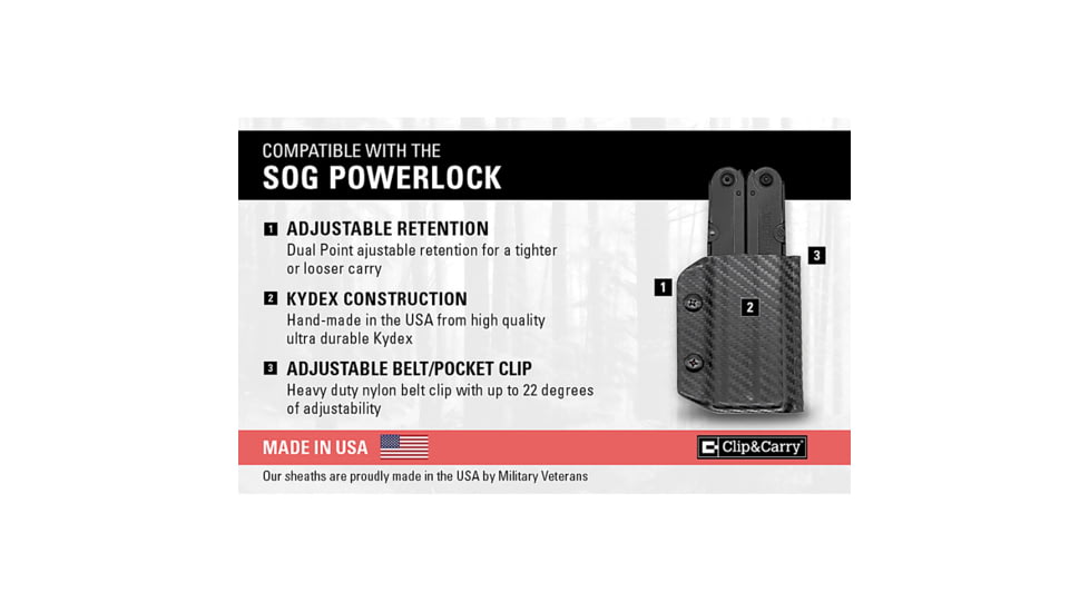 Clip &amp; Carry SOG Powerlock Sheath
