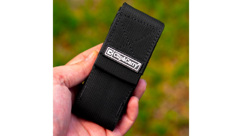 Clip &amp; Carry Universal Magazine Pouch - Belt Sheath, Black, STR-TAC-MAG