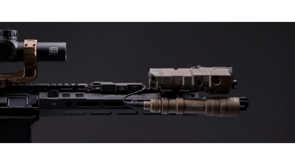 Cloud Defensive CORv2 Cloud Optimized Rail System, M-LOK, 9.55 inch, Comp w/Light Control Sys for Surefire and Streamlight, Flat Dark Earth, CORv2-FDE