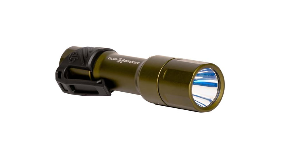 Cloud Defensive Full Size Mission Configurable Handheld Flashlight, Single Output, High Candela, OD Green, MCH2.0-HC-S-650-ODG