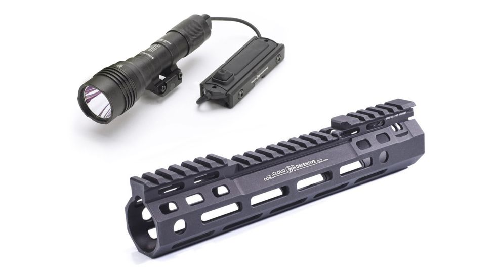 Cloud Defensive Light Control System, Streamlight HLX, Cloud Optimized Rail Combo, Black, LCSMK2K-HLX-CORv2-Blk