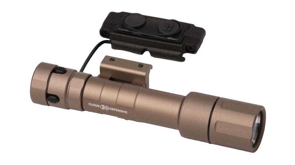 Cloud Defensive Rein 2.0 Rail-Mounted Environmental Illuminator, Full Size, Clear Anodized, REIN20CKCLR