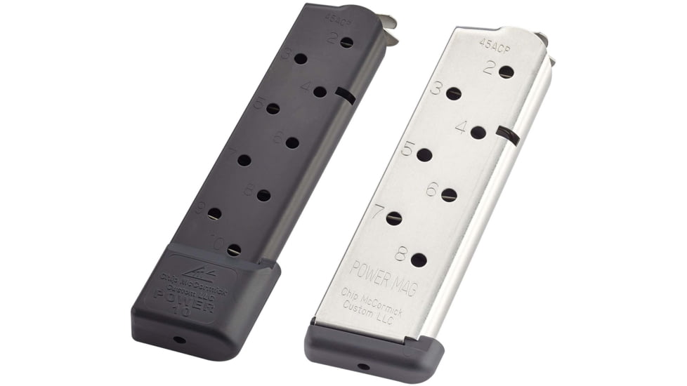 CM Products Power Mag .45 ACP, Black, Stainless