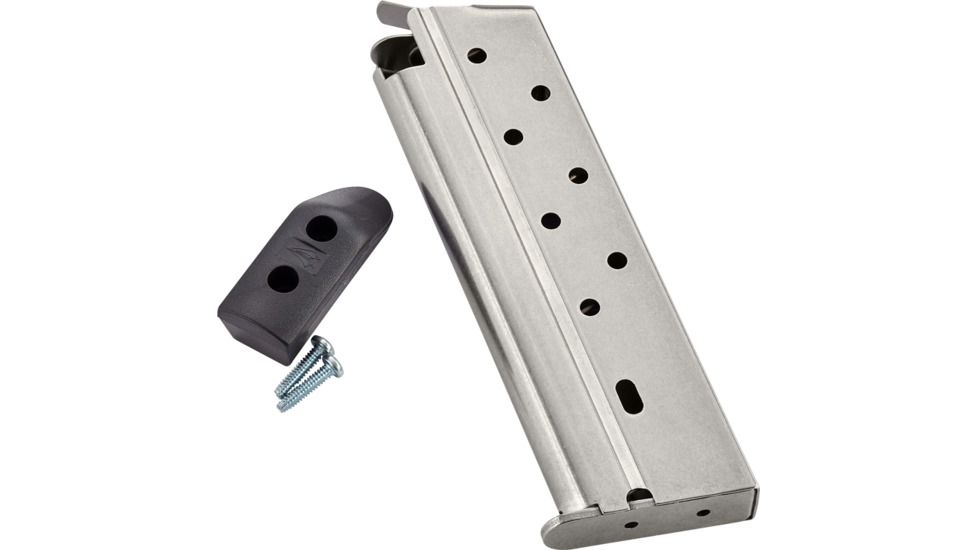 CM Products Classic Full-Size 1911 Pistol Magazine, 10mm, 9 Round, Stainless, w/ Pad, M-CL-10FS9-P