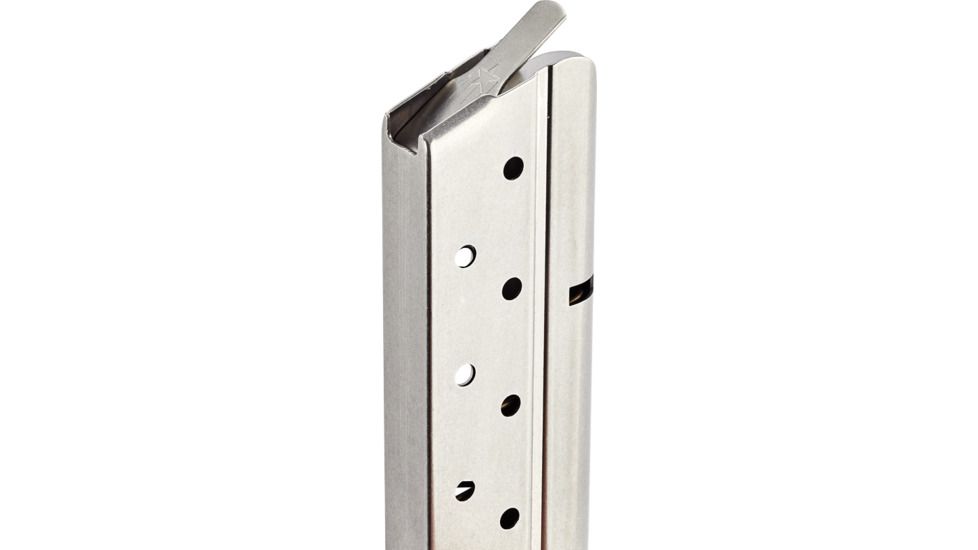 CM Products Classic Full-Size 1911 Pistol Magazine, 10mm, 9 Round, Stainless, w/ Pad, M-CL-10FS9-P