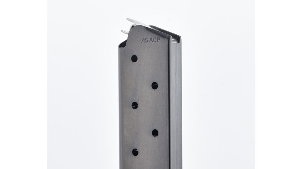 CM Products Classic Pistol Magazine, .45 ACP, 7 Round, Blue, w/ Pad, M-CL-45FS7-BL-P