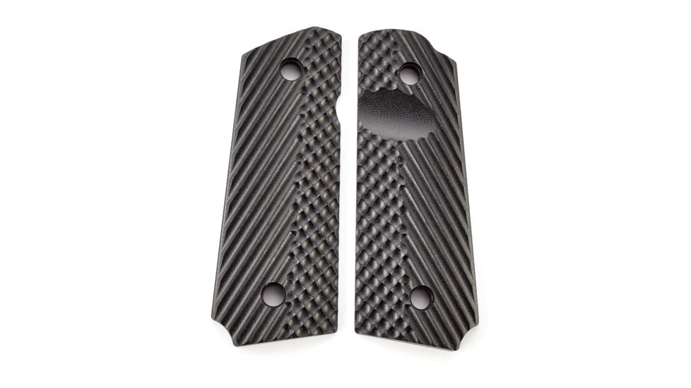 CM Products Grips, Operator II, G10, Compact, Black, 11-GR-OP2-CP-B